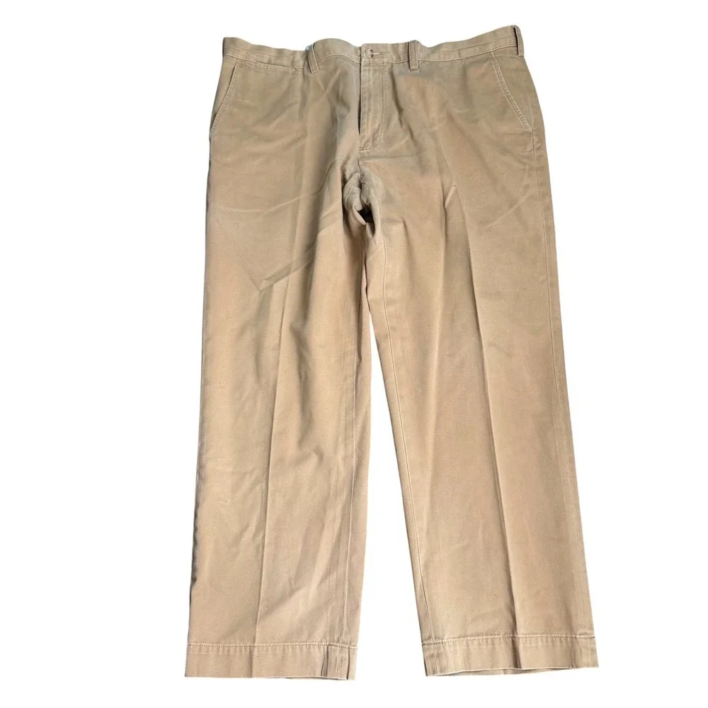 Polo Ralph Lauren Preston Pant Men 40x29 Khaki Tan Chino Twill Cotton Trousers